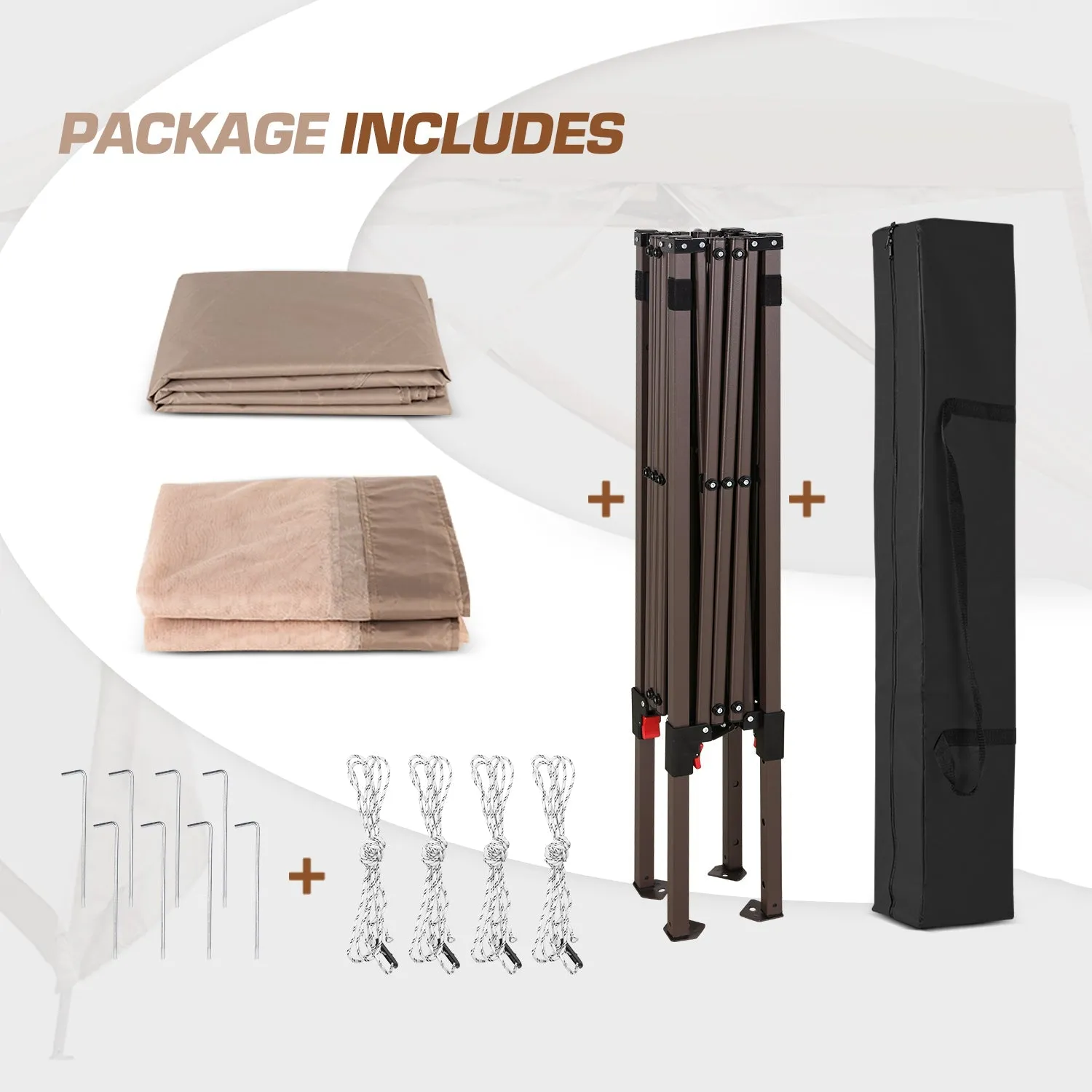 10x10 Slant Leg Easy Setup Pop Up Canopy Tent