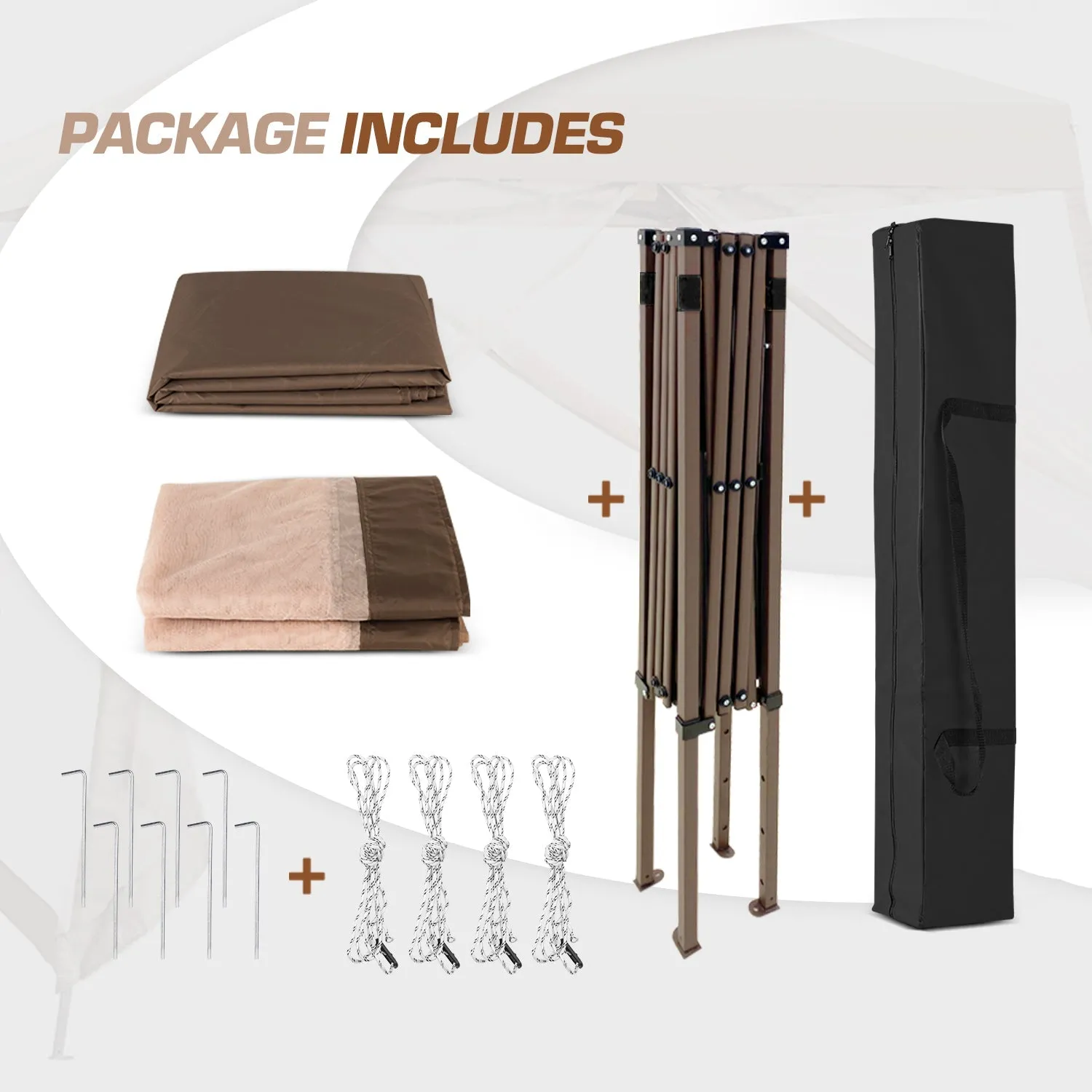 10x10 Slant Leg Easy Setup Pop Up Canopy Tent