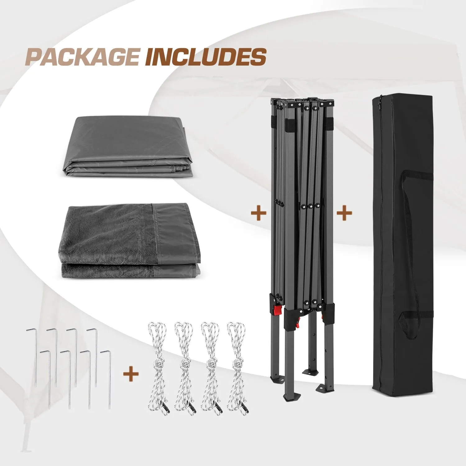 10x10 Slant Leg Easy Setup Pop Up Canopy Tent