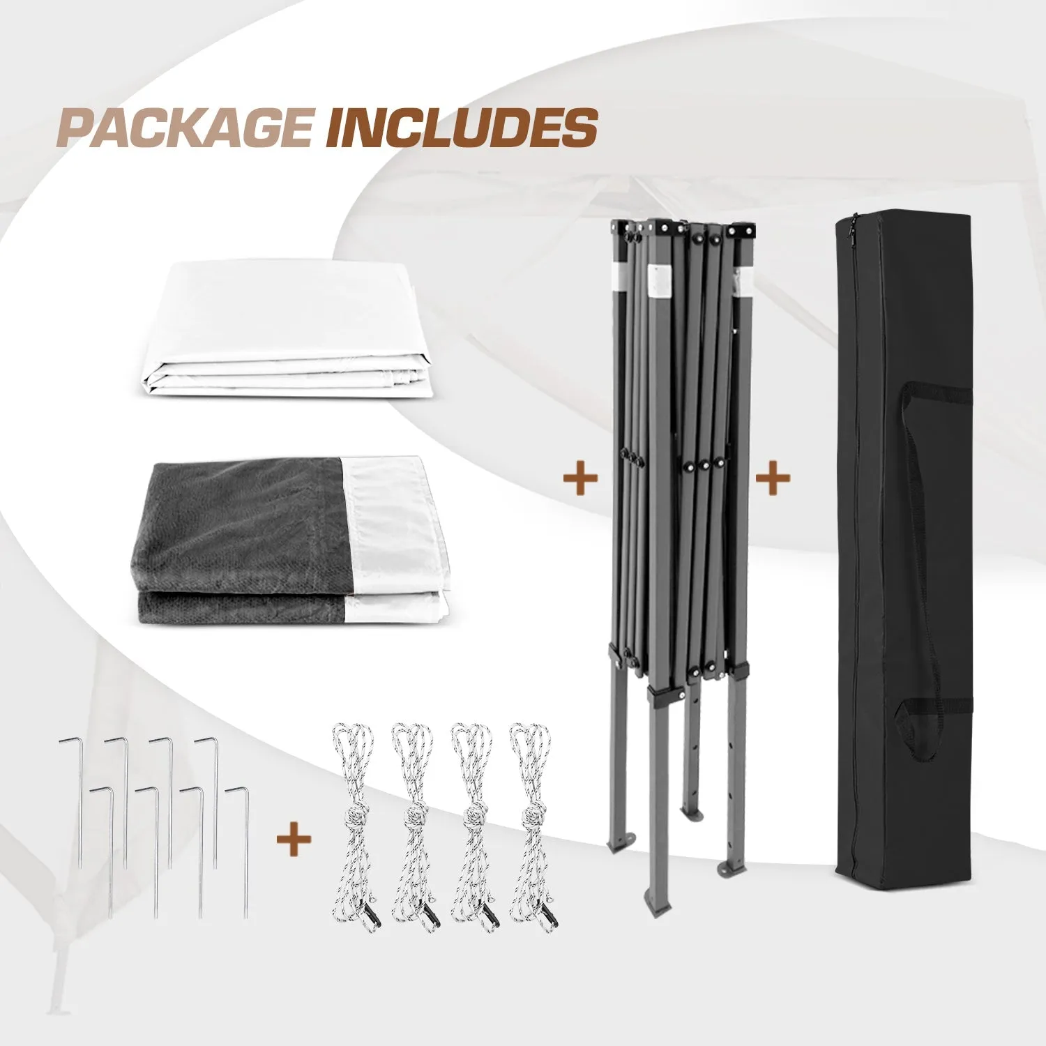 10x10 Slant Leg Easy Setup Pop Up Canopy Tent