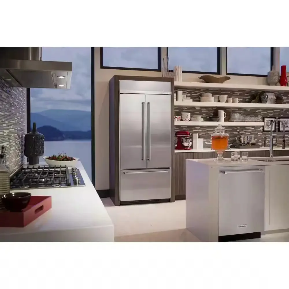 20.8 Cu. Ft. Built-In French Door Refrigerator in Stainless Steel with Platinum Interior