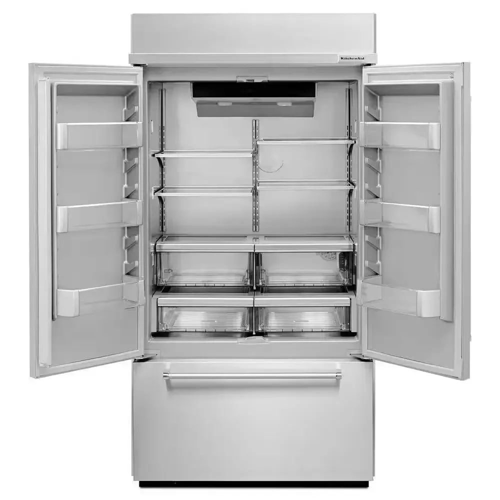 20.8 Cu. Ft. Built-In French Door Refrigerator in Stainless Steel with Platinum Interior