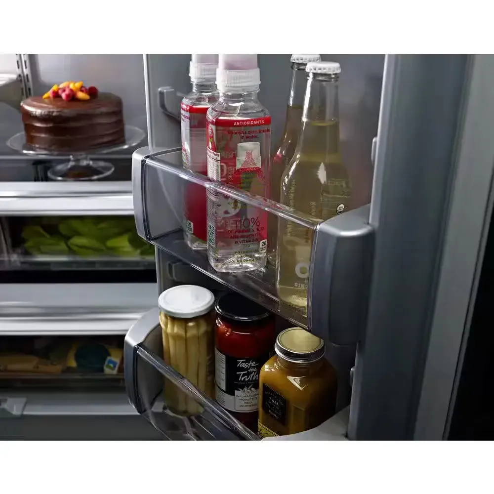 20.8 Cu. Ft. Built-In French Door Refrigerator in Stainless Steel with Platinum Interior