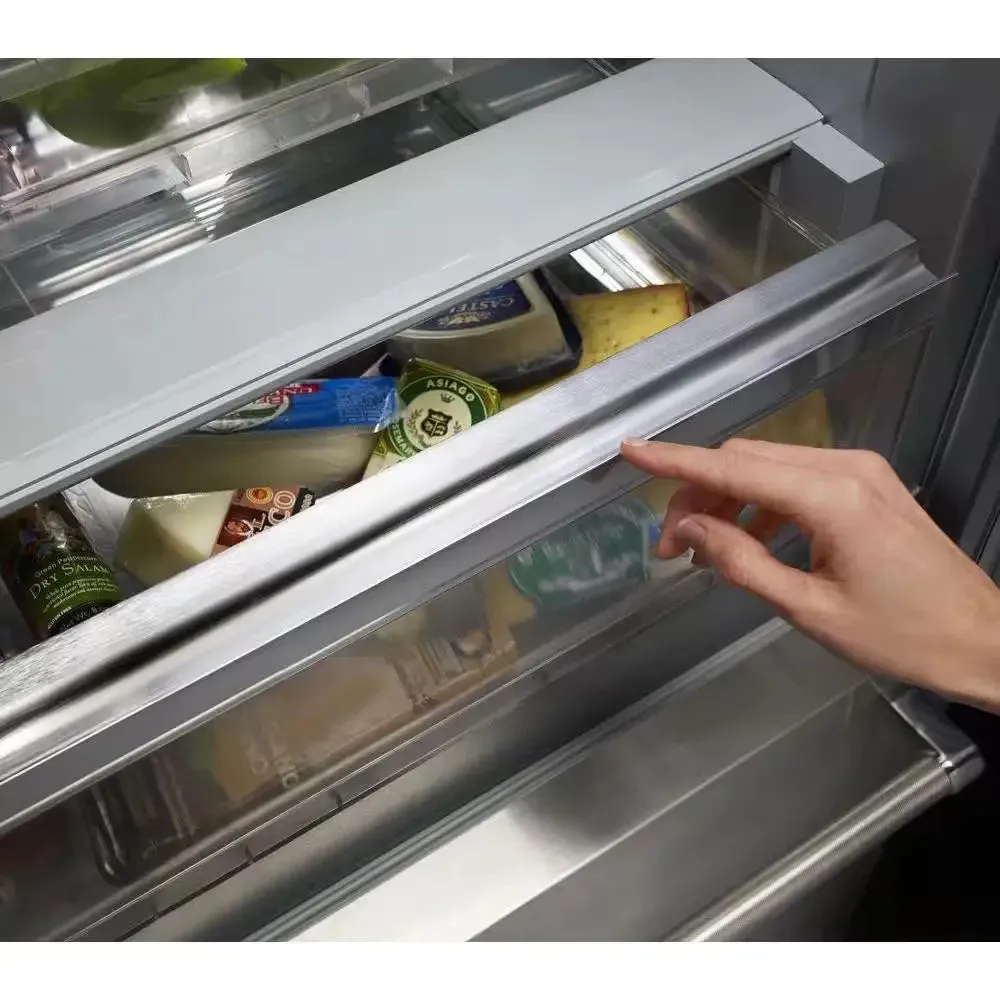 20.8 Cu. Ft. Built-In French Door Refrigerator in Stainless Steel with Platinum Interior