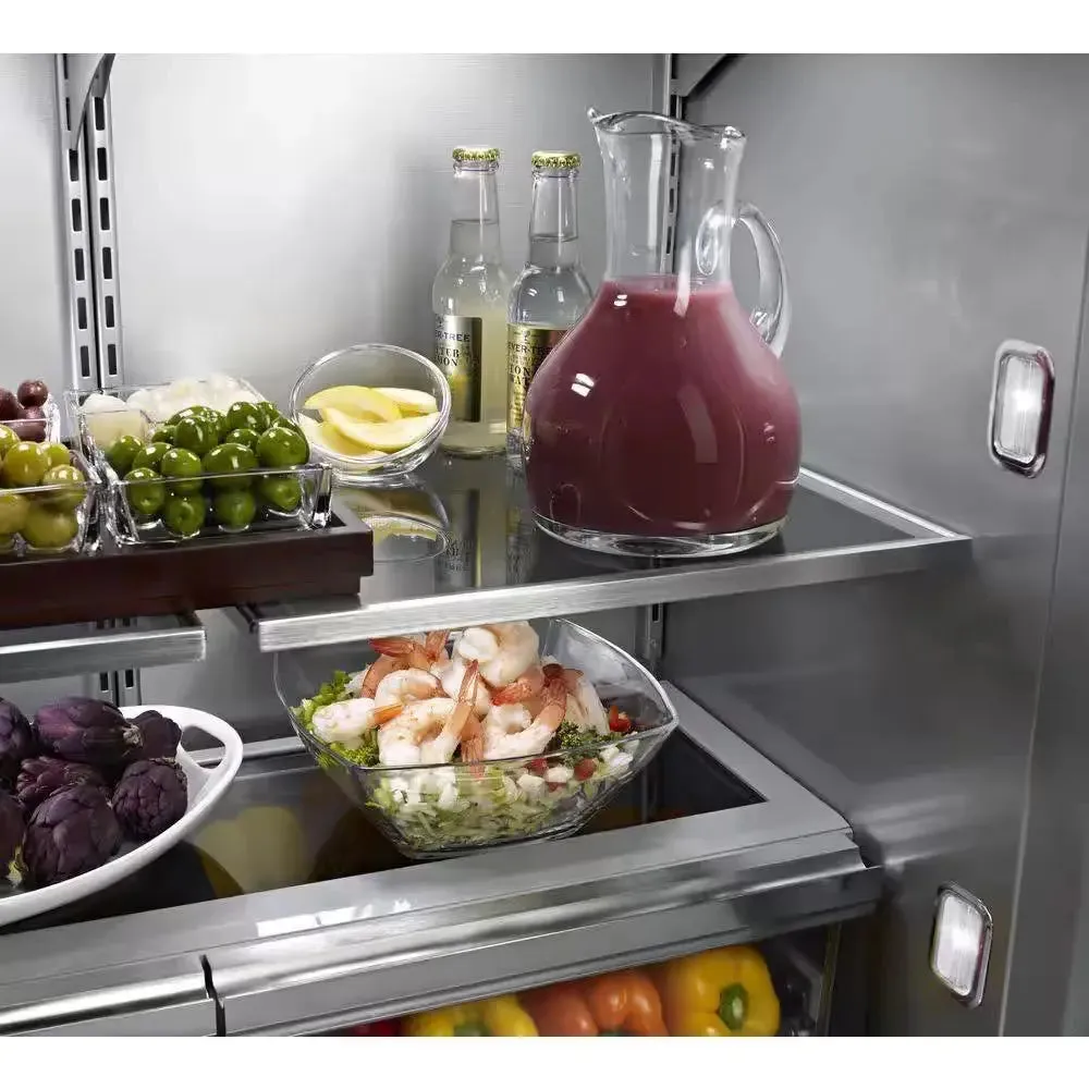 20.8 Cu. Ft. Built-In French Door Refrigerator in Stainless Steel with Platinum Interior