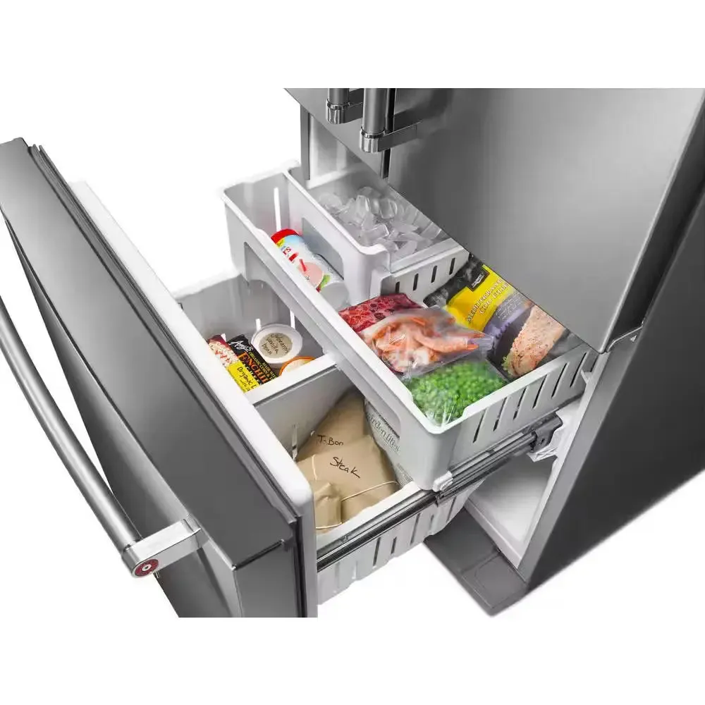 22.1 Cu. Ft. French Door Refrigerator in Stainless Steel with Interior Dispenser