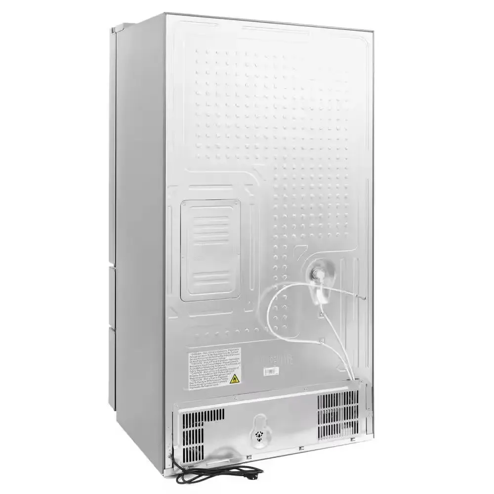 22.5 Cu. Ft. 4-Door French Door Refrigerator with Recessed Handle in Stainless Steel, Counter Depth