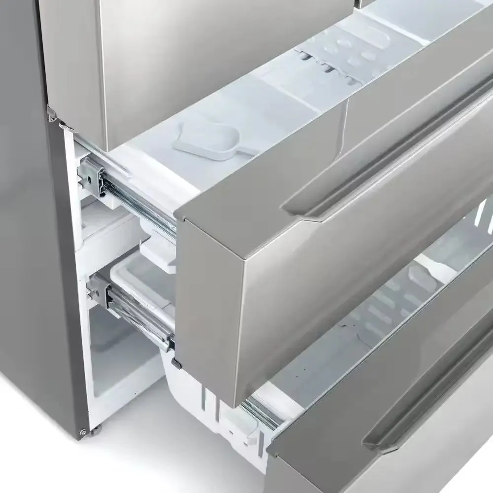 22.5 Cu. Ft. 4-Door French Door Refrigerator with Recessed Handle in Stainless Steel, Counter Depth