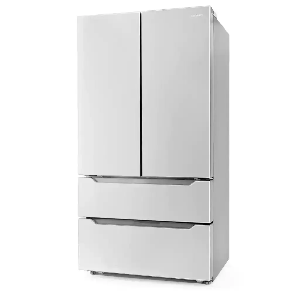 22.5 Cu. Ft. 4-Door French Door Refrigerator with Recessed Handle in Stainless Steel, Counter Depth