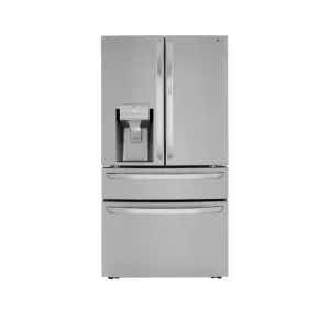 23 Cu. Ft. Door-In-Door 4-Door French Door Refrigerator, Dual and Craft Ice in Printproof Stainless Steel, Counter Depth