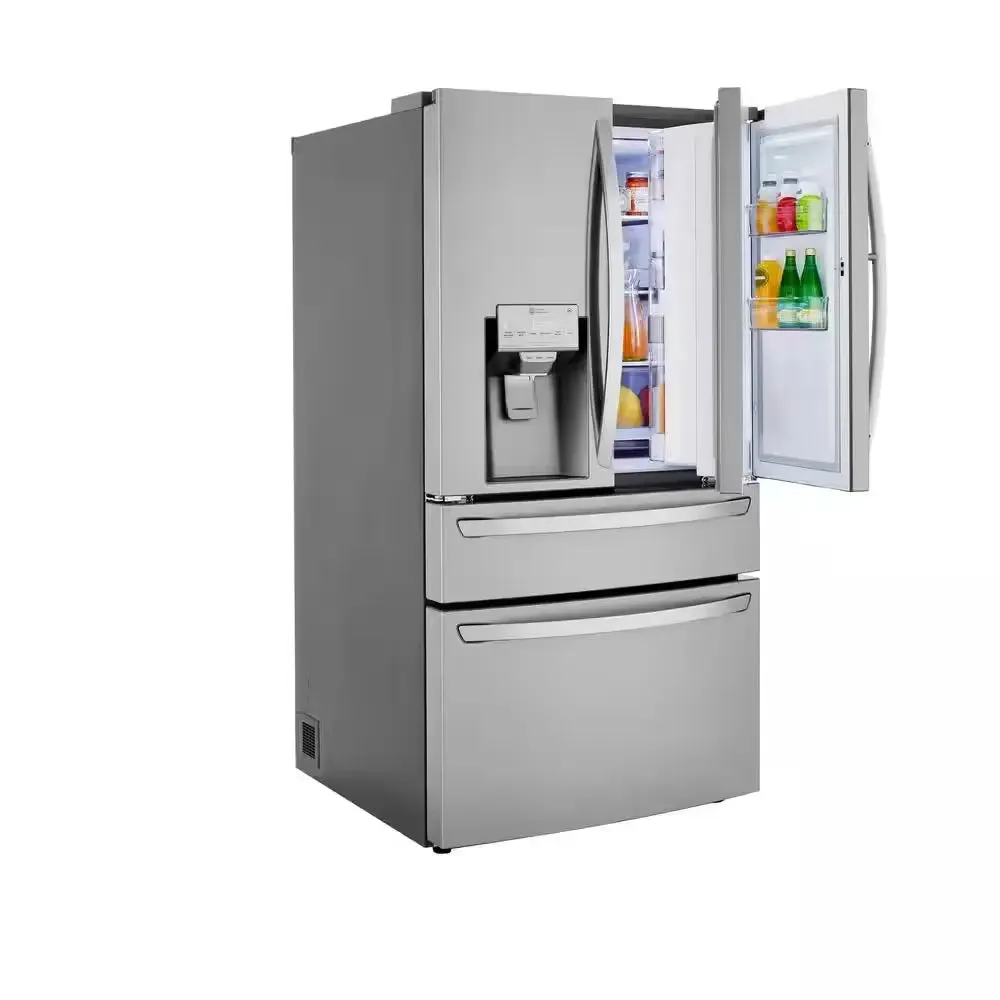 23 Cu. Ft. Door-In-Door 4-Door French Door Refrigerator, Dual and Craft Ice in Printproof Stainless Steel, Counter Depth