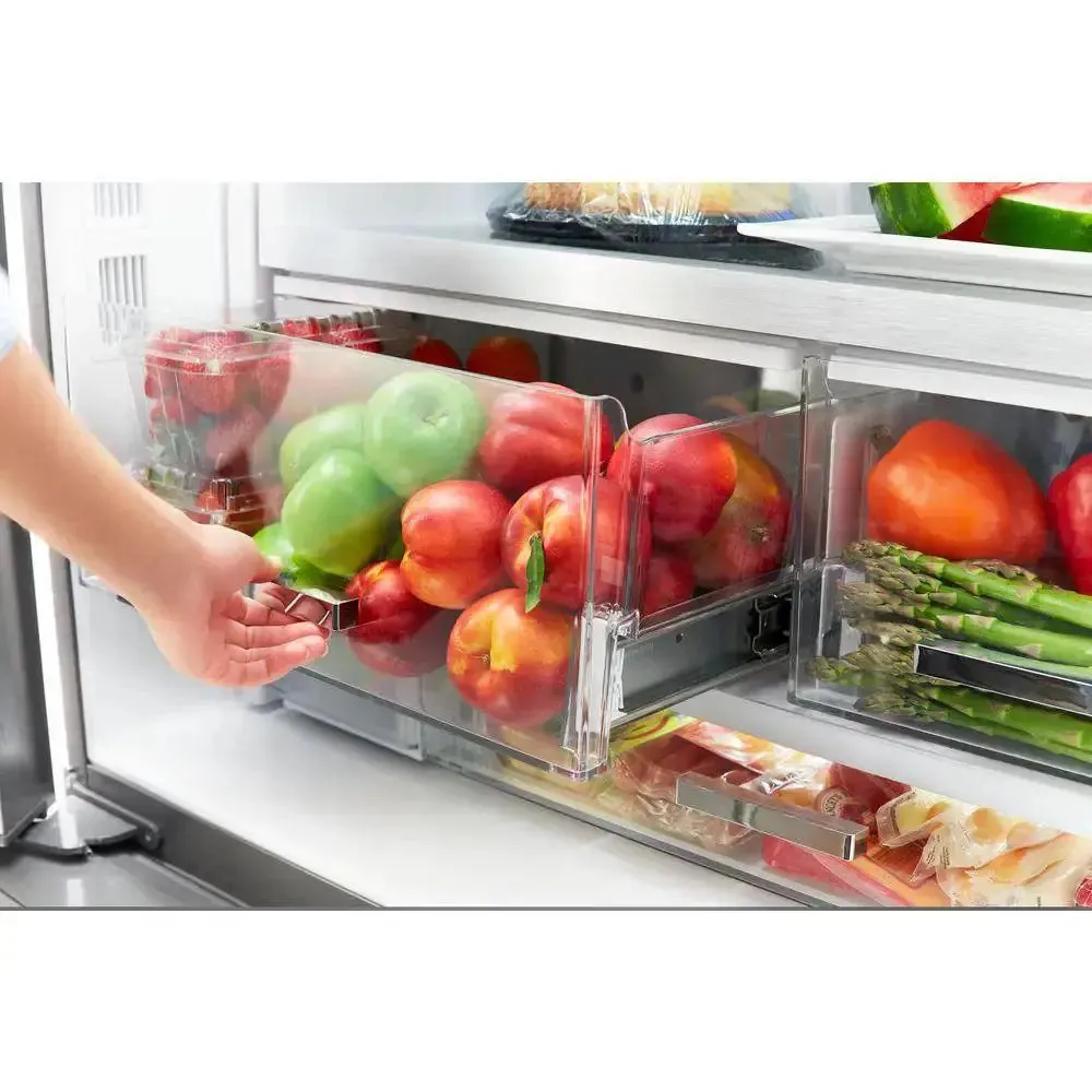 24 Cu. Ft. French Door Refrigerator in Black Stainless, Counter Depth