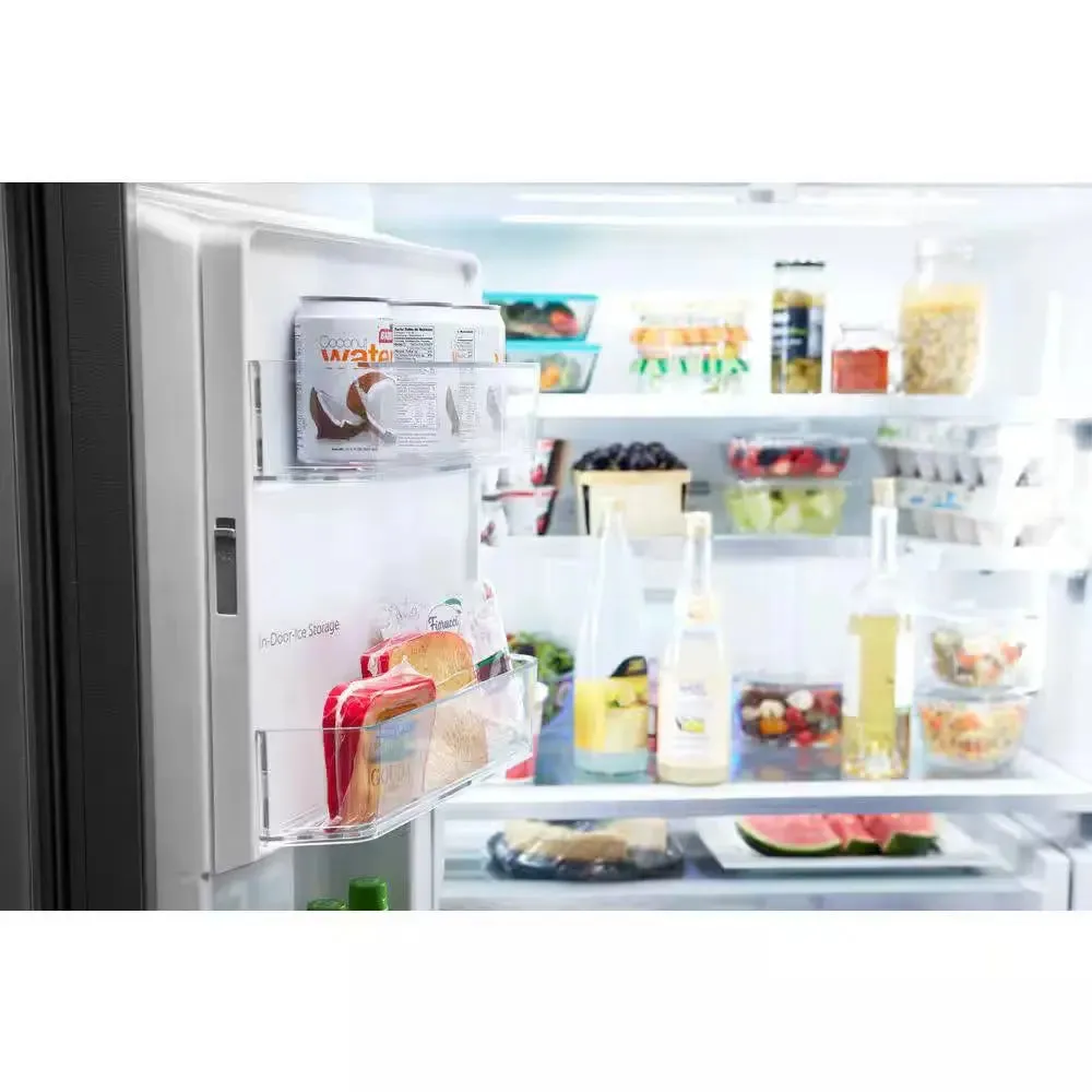 24 Cu. Ft. French Door Refrigerator in Black Stainless, Counter Depth