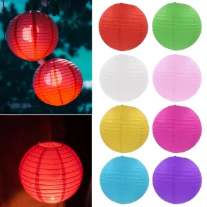 4 Colorful Paper Lanterns Wedding Birthday Anniversary Party Hanging Venue Decor