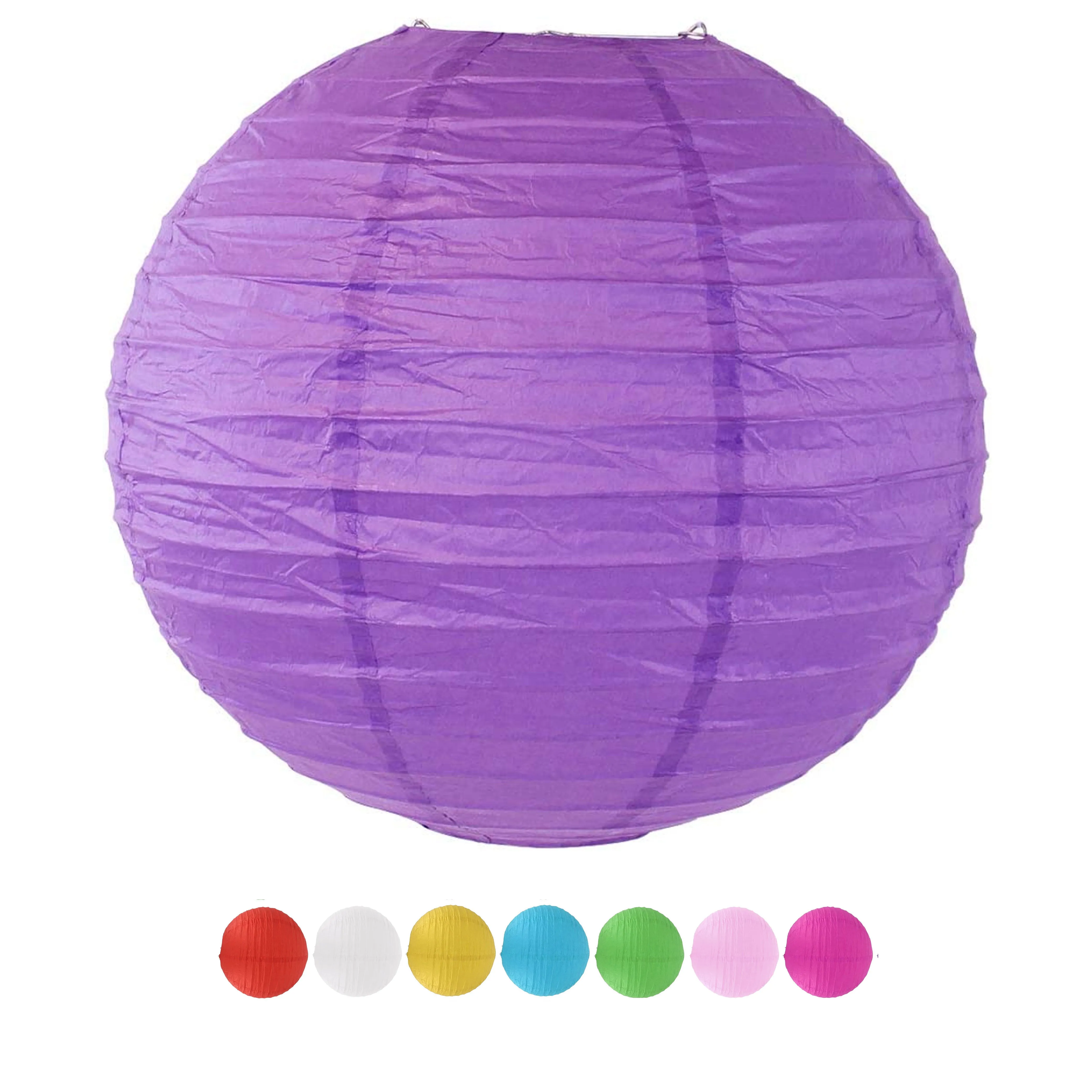 4 Colorful Paper Lanterns Wedding Birthday Anniversary Party Hanging Venue Decor