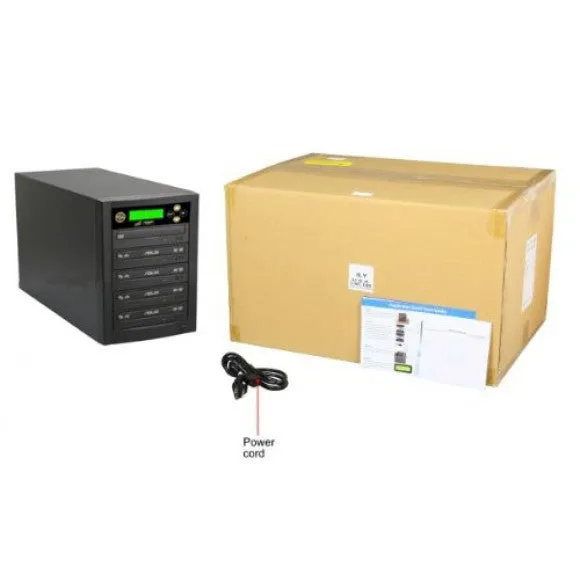 Acumen Disc 1 to 5 DVD CD Duplicator - Multiple Discs Copier Recorder System (Standalone Burner Drives Tower)