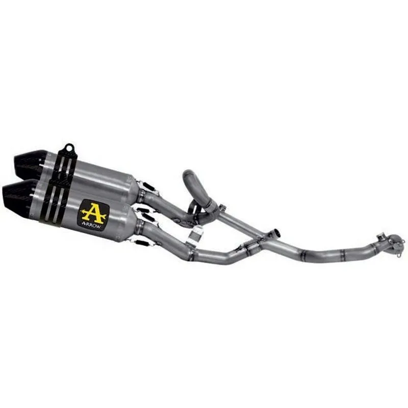 Arrow Aprilia Sx-V 4.5/5.5 '07/11 Full Titanium Mx Competition Full System Rh   Lh With Carbon End Cap 75110tk