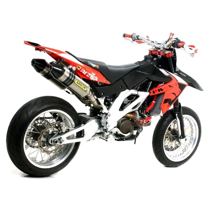 Arrow Aprilia Sx-V 4.5/5.5 '07/11 Full Titanium Mx Competition Full System Rh   Lh With Carbon End Cap 75110tk