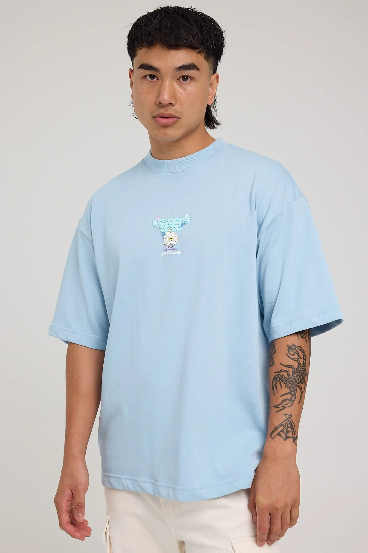 Common Need Weekend Easy Tee Ice Blue