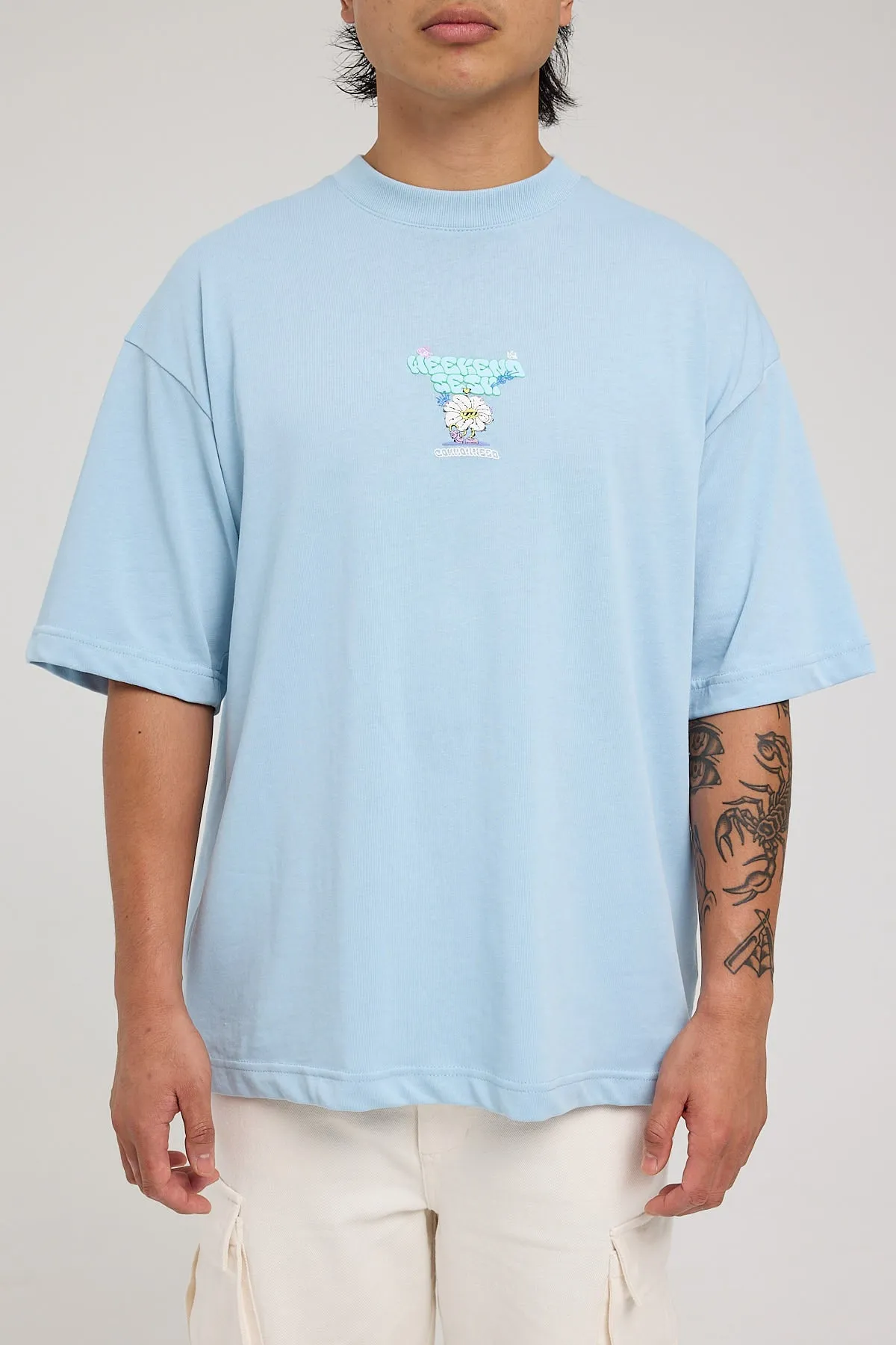 Common Need Weekend Easy Tee Ice Blue