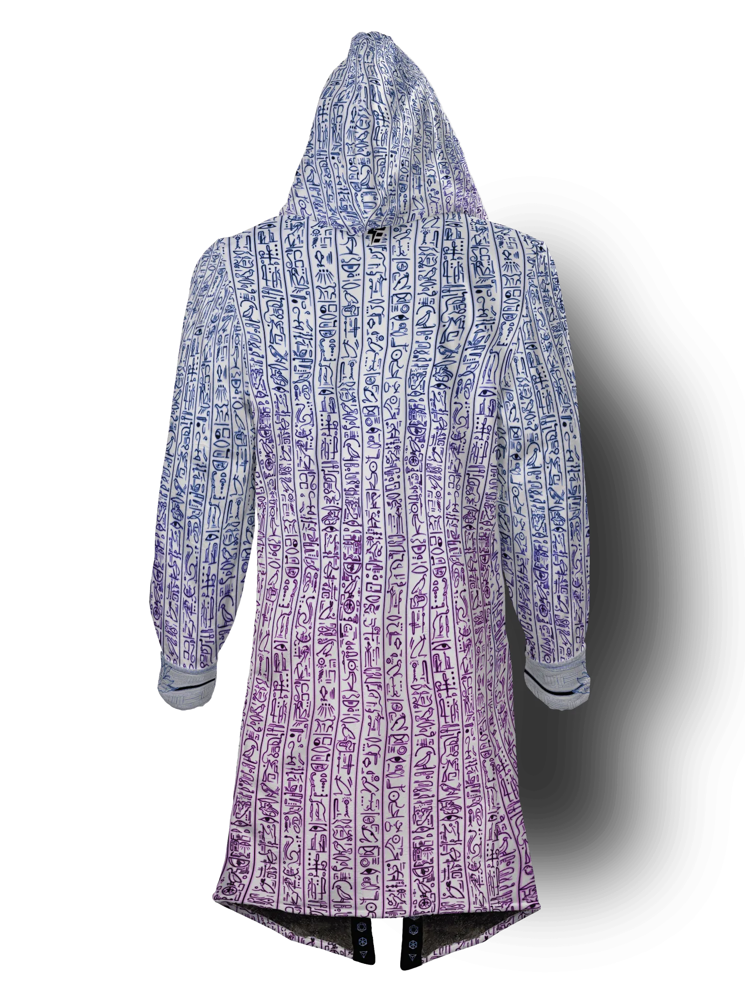 Egyptian Glyphs (Magenta) Cyber Hooder Cloak