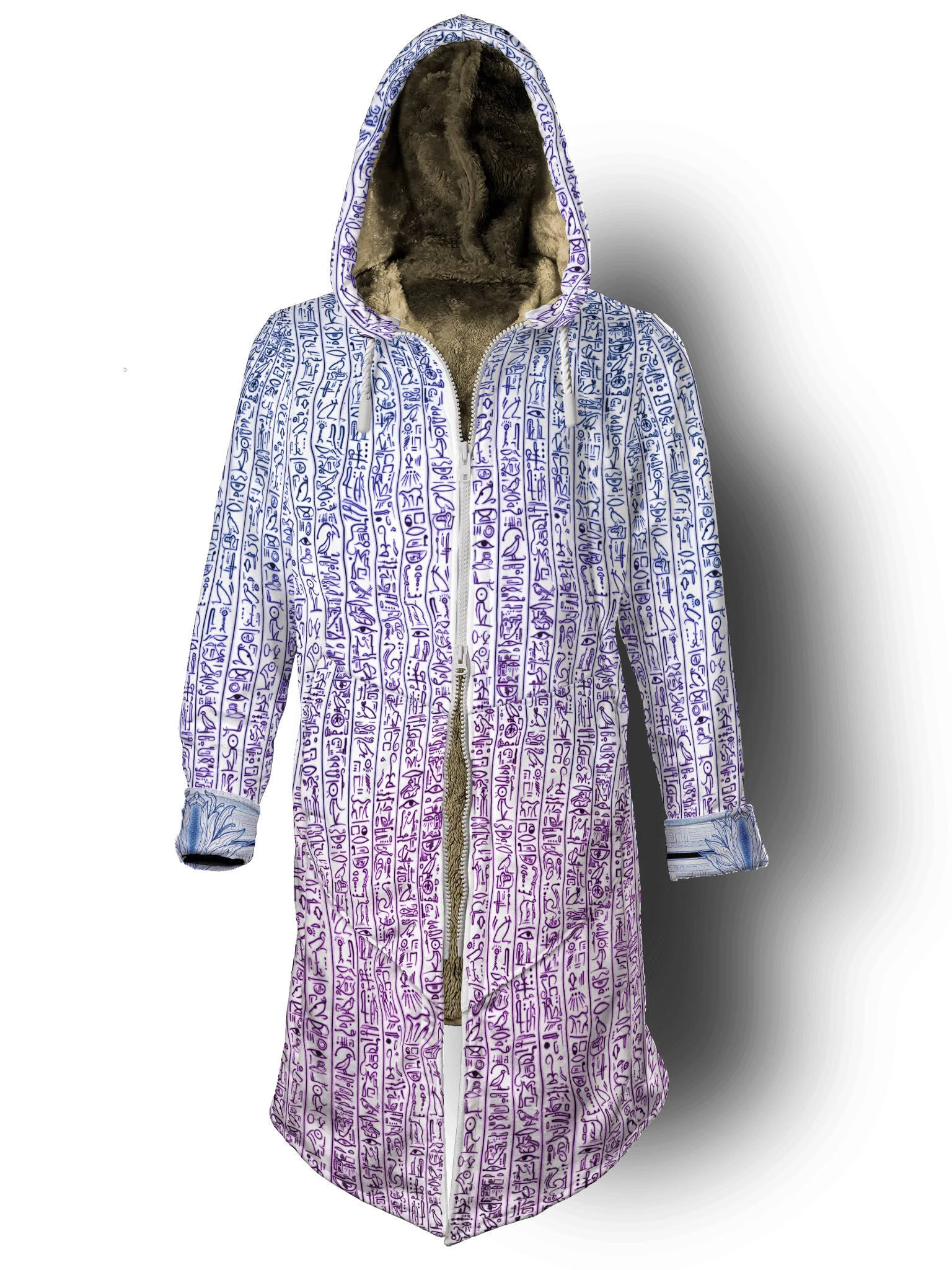 Egyptian Glyphs (Magenta) Cyber Hooder Cloak