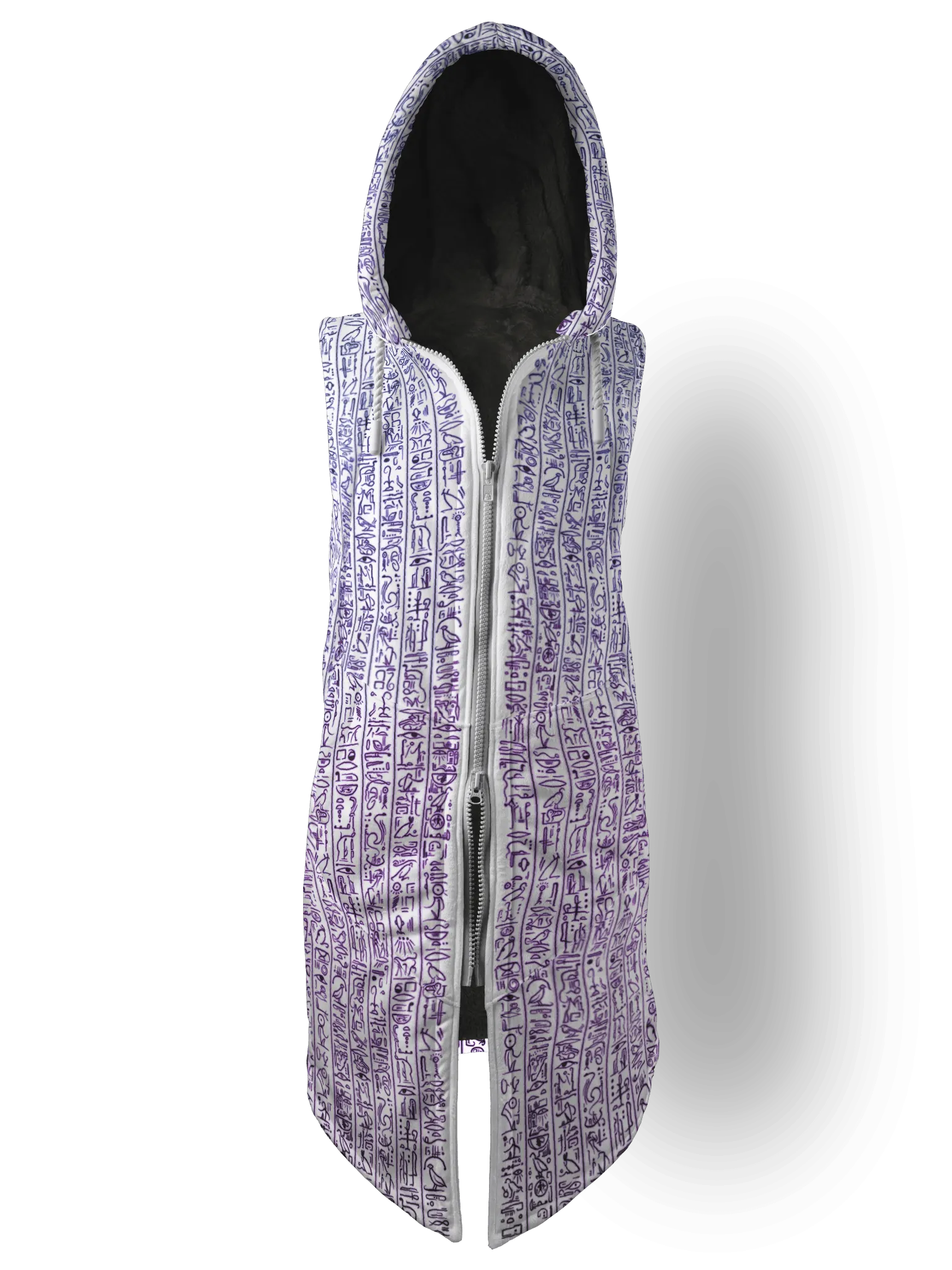 Egyptian Glyphs (Magenta) Cyber Hooder Cloak