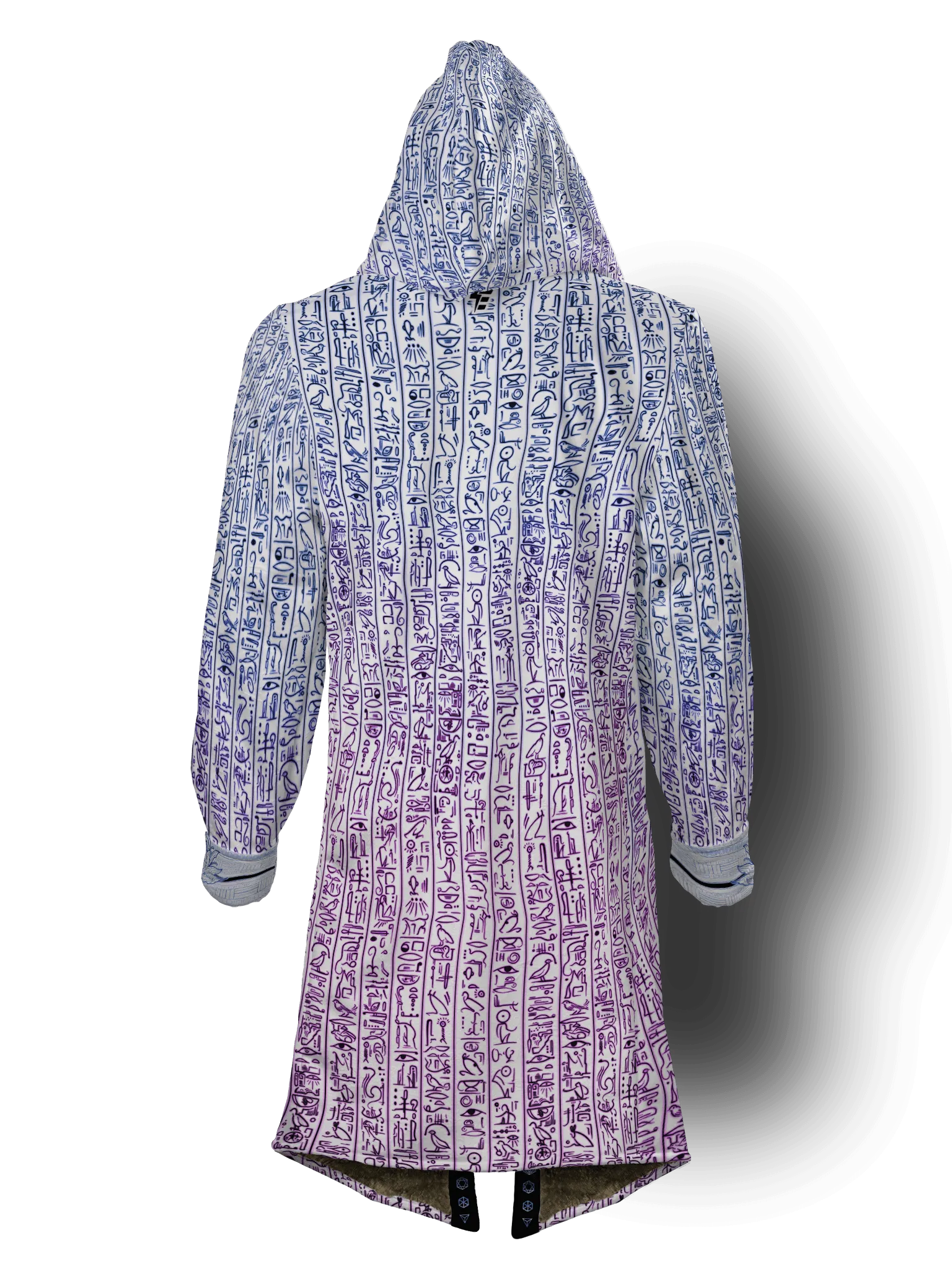 Egyptian Glyphs (Magenta) Cyber Hooder Cloak