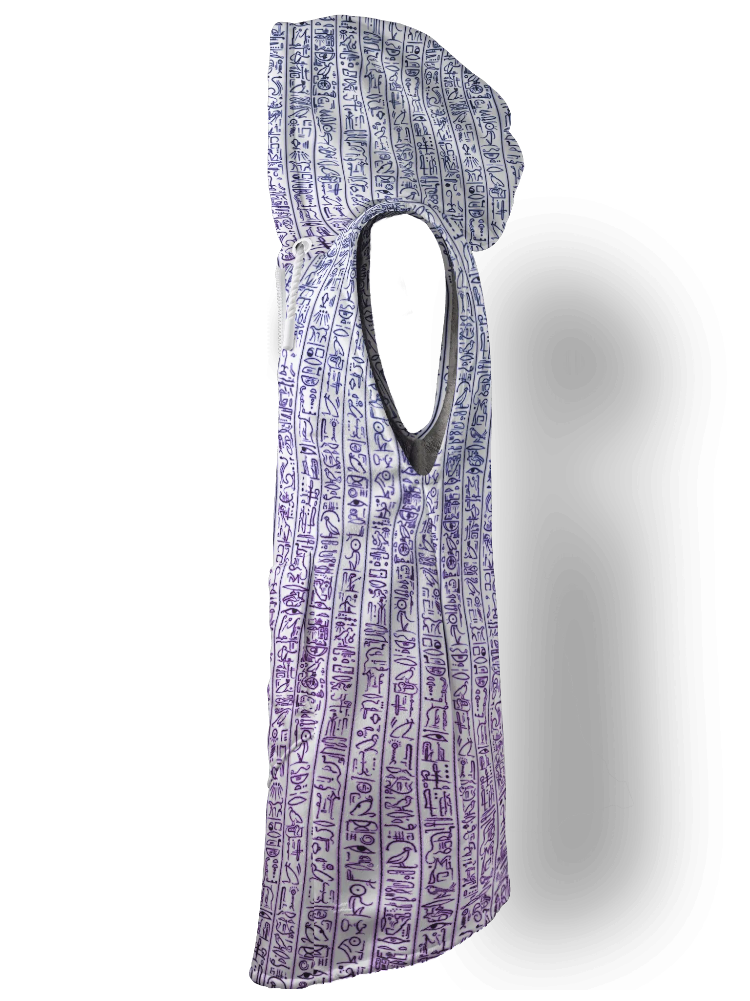 Egyptian Glyphs (Magenta) Cyber Hooder Cloak