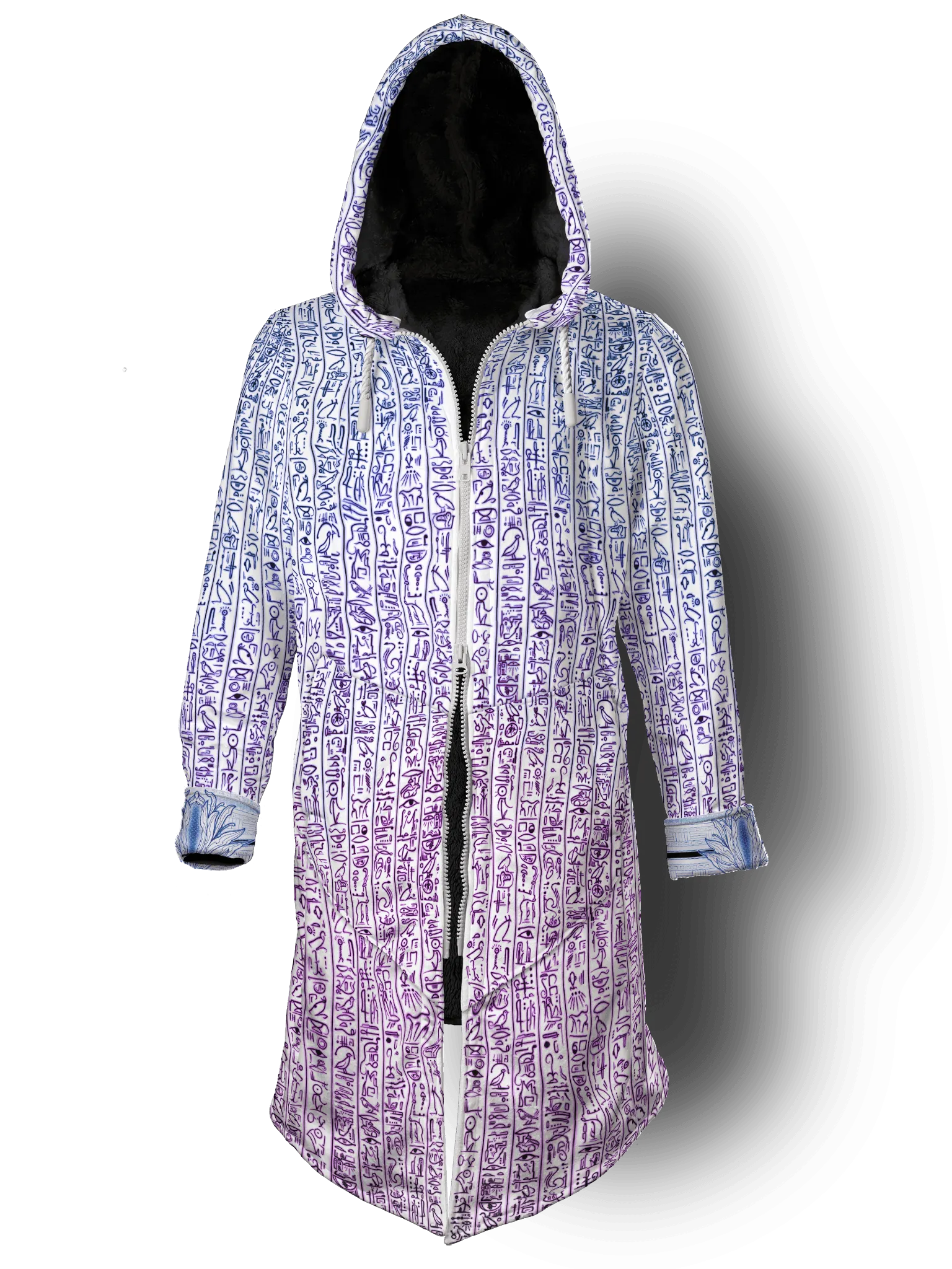 Egyptian Glyphs (Magenta) Cyber Hooder Cloak