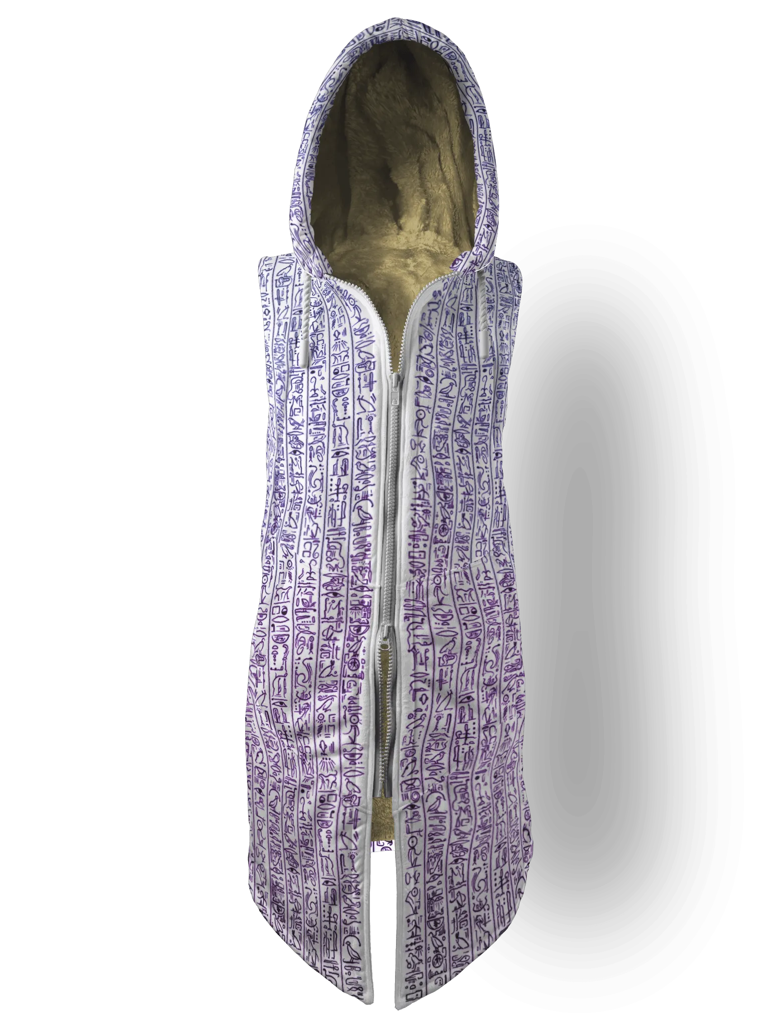 Egyptian Glyphs (Magenta) Cyber Hooder Cloak