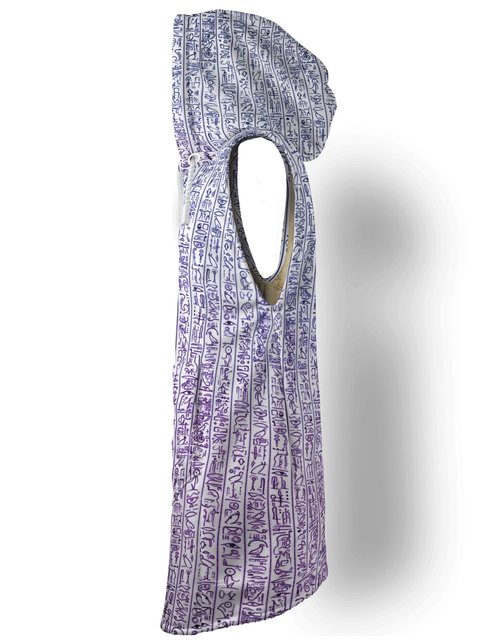 Egyptian Glyphs (Magenta) Cyber Hooder Cloak