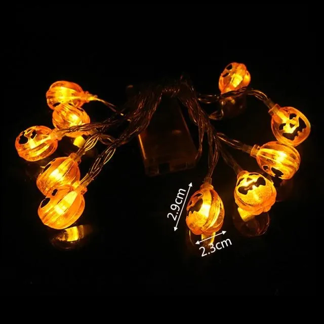 Halloween Pumpkin Ghost Skeletons Led Light Home Decor