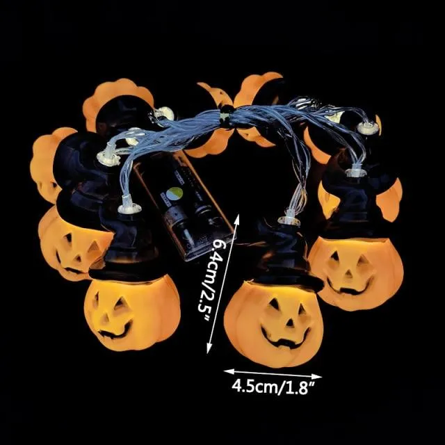 Halloween Pumpkin Ghost Skeletons Led Light Home Decor