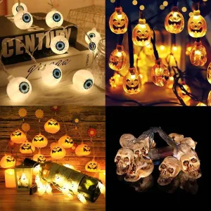 Halloween Pumpkin Ghost Skeletons Led Light Home Decor