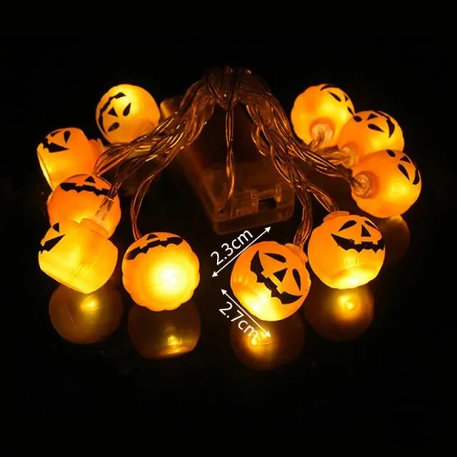 Halloween Pumpkin Ghost Skeletons Led Light Home Decor