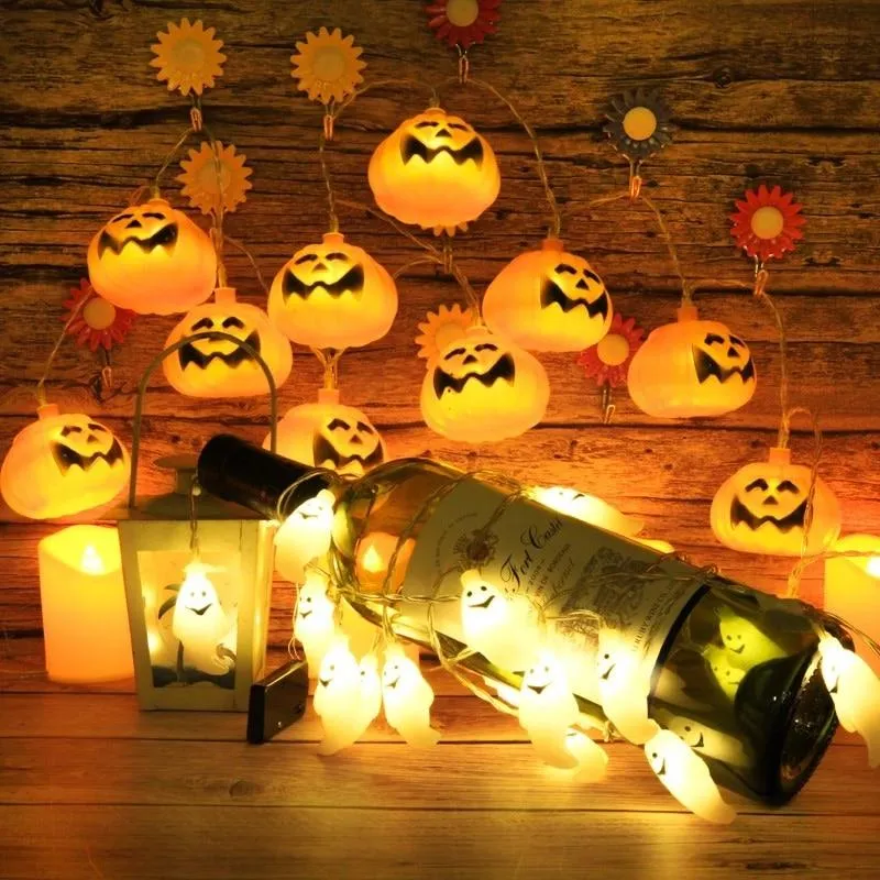 Halloween Pumpkin Ghost Skeletons Led Light Home Decor