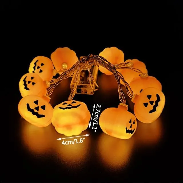 Halloween Pumpkin Ghost Skeletons Led Light Home Decor