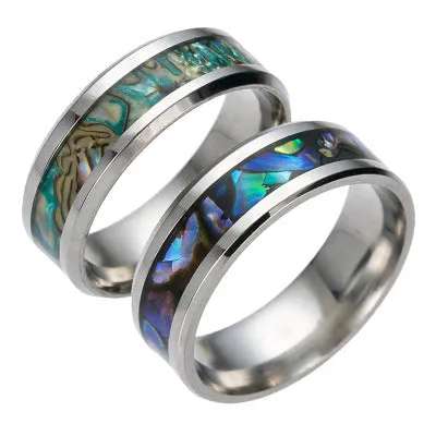 Men's Titanium shell ring