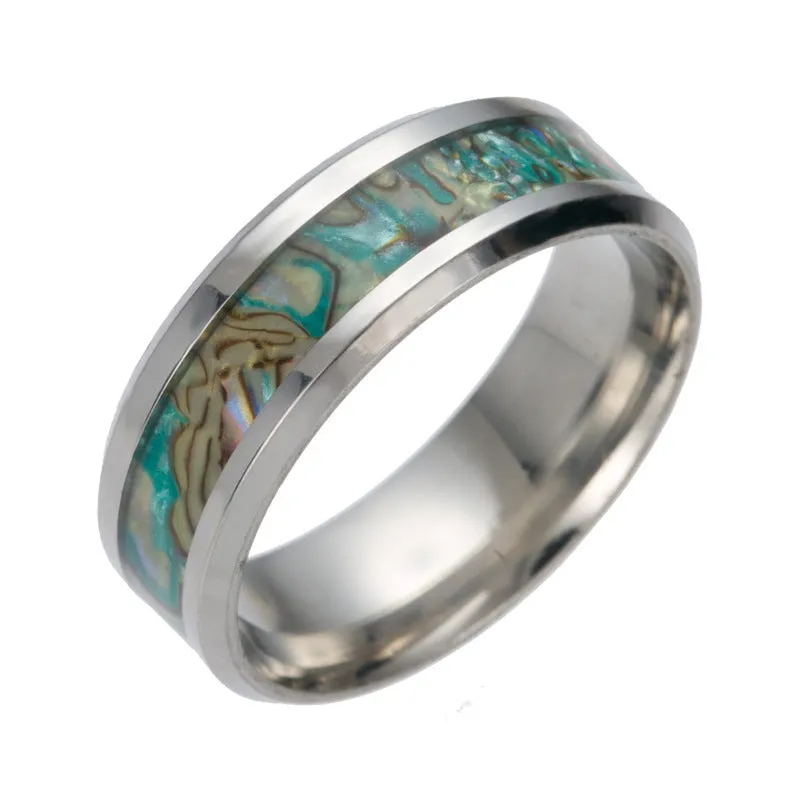Men's Titanium shell ring