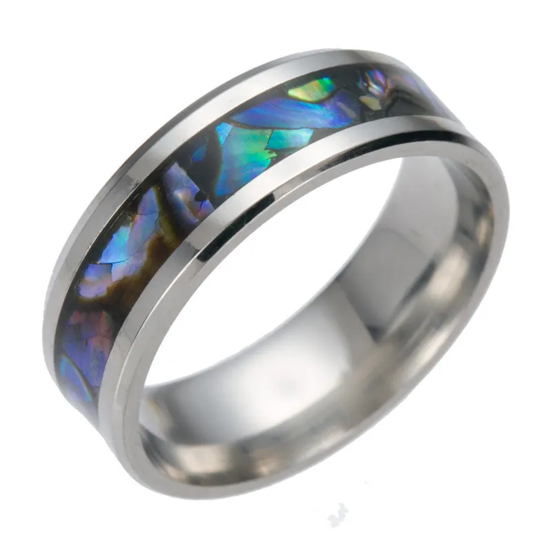 Men's Titanium shell ring