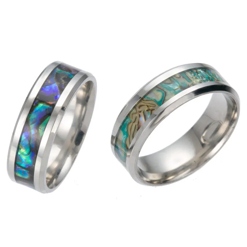 Men's Titanium shell ring