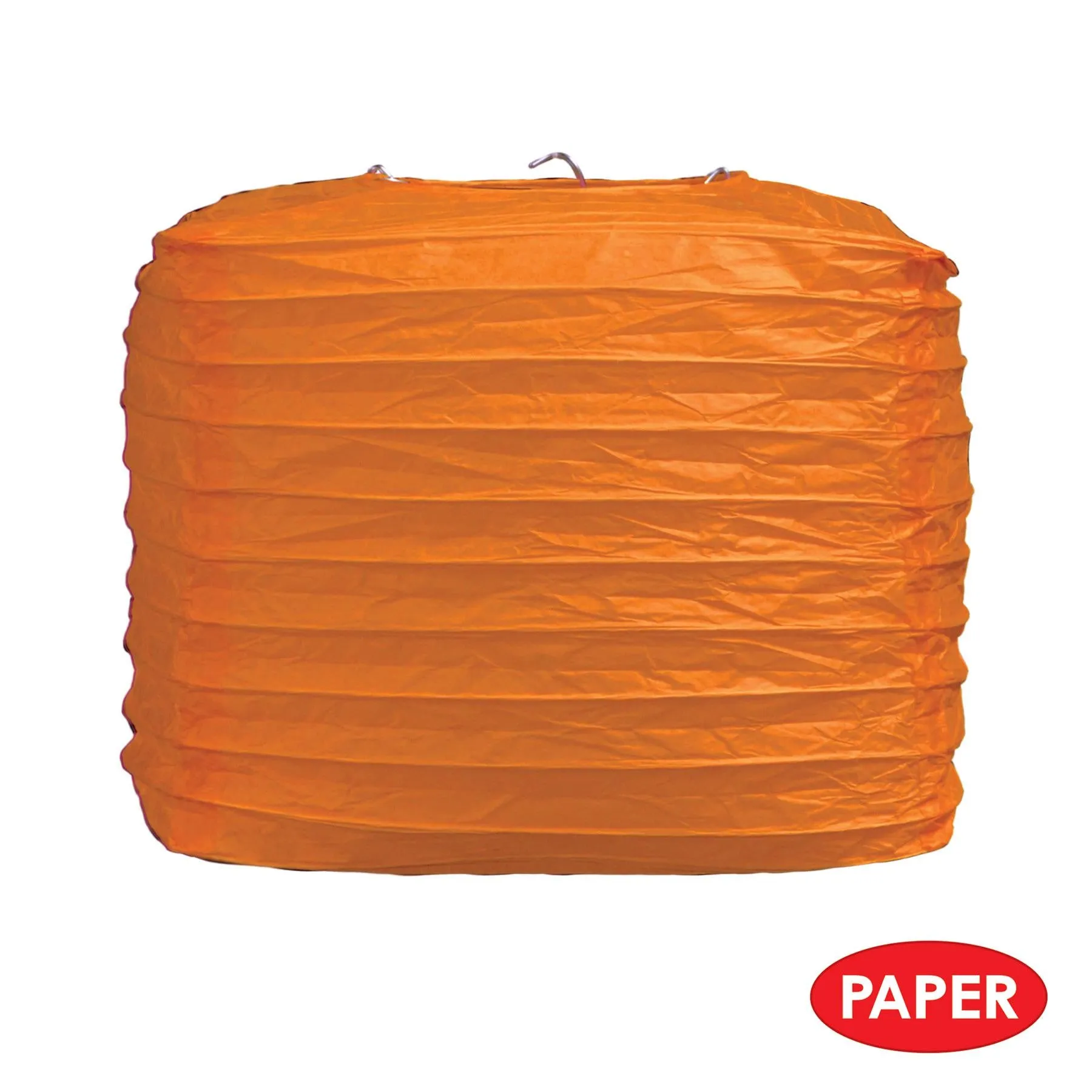 Orange Party Square Paper Lanterns (2 per Package)
