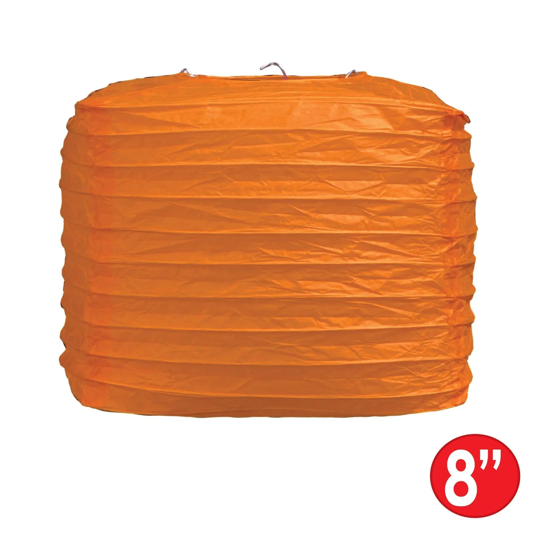Orange Party Square Paper Lanterns (2 per Package)