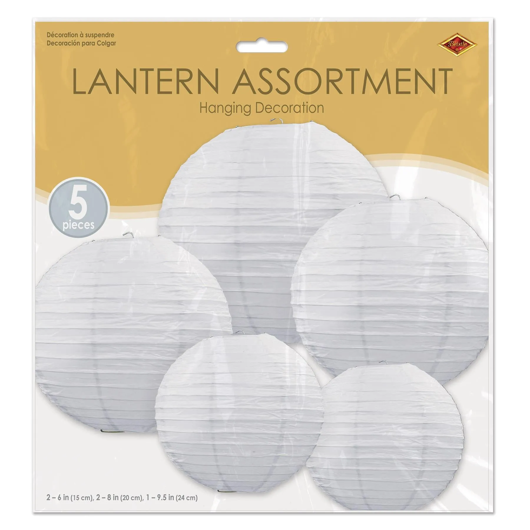 Paper Lantern Assortment (5 per Package)