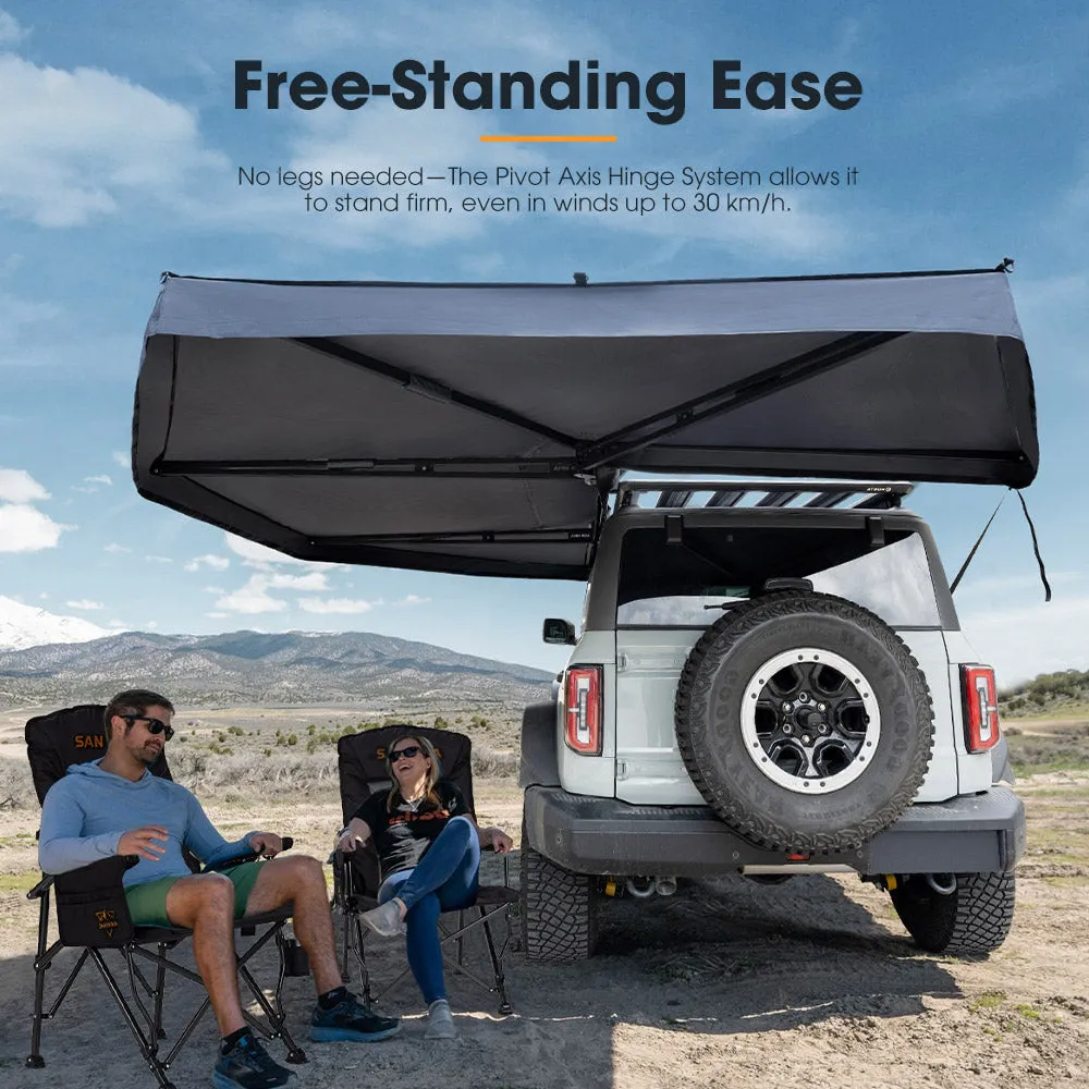 San Hima 270 Degree Free-Standing Awning-Passenger Side 600D Oxford UPF50  4X4