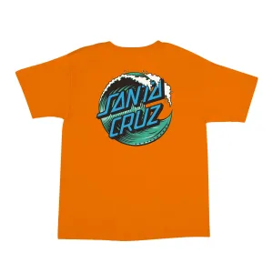 Santa Cruz Youth Wave Dot Tee - Orange